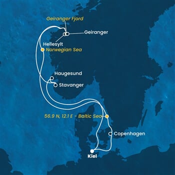 Trasa plavby CDI-KEL07A1S