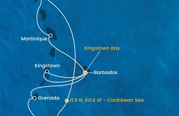 Costa Fortuna - Nizozemské Antily, Trinidad a Tobago, Sv.Vincenc a Grenadiny (Pointe-a-Pitre)