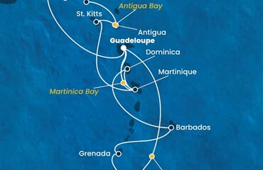 Costa Fortuna - Nizozemské Antily, Trinidad a Tobago, Dominika, Panenské o. (britské) (Pointe-a-Pitre)