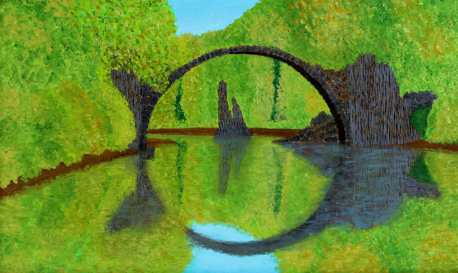 Milan Laštovička: Ďáblův most, 30 × 50 cm