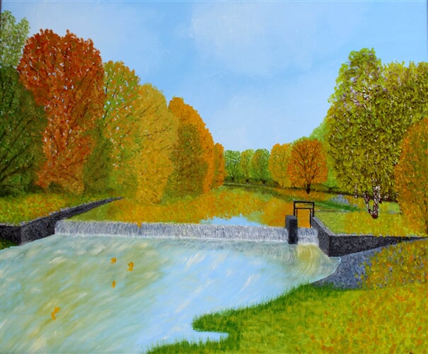 Řeka 'Lužnice' - jez 'Tušť'