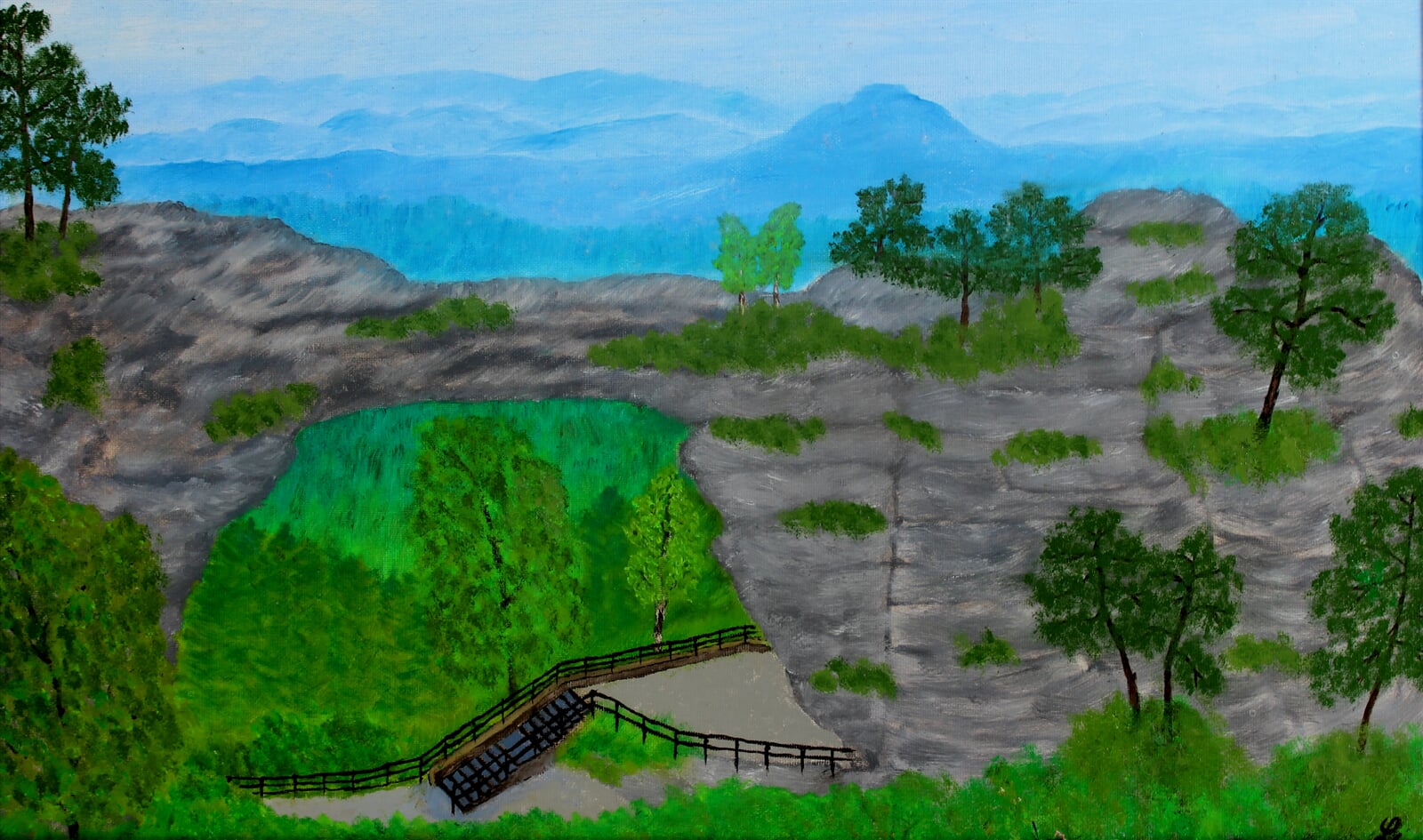 Milan Laštovička: Pravčická brána, 30 × 50 cm