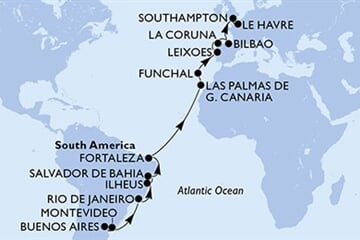 MSC POESIA - Argentina, Uruguay, Brazílie, Španělsko, Portugalsko, ... (Buenos Aires)