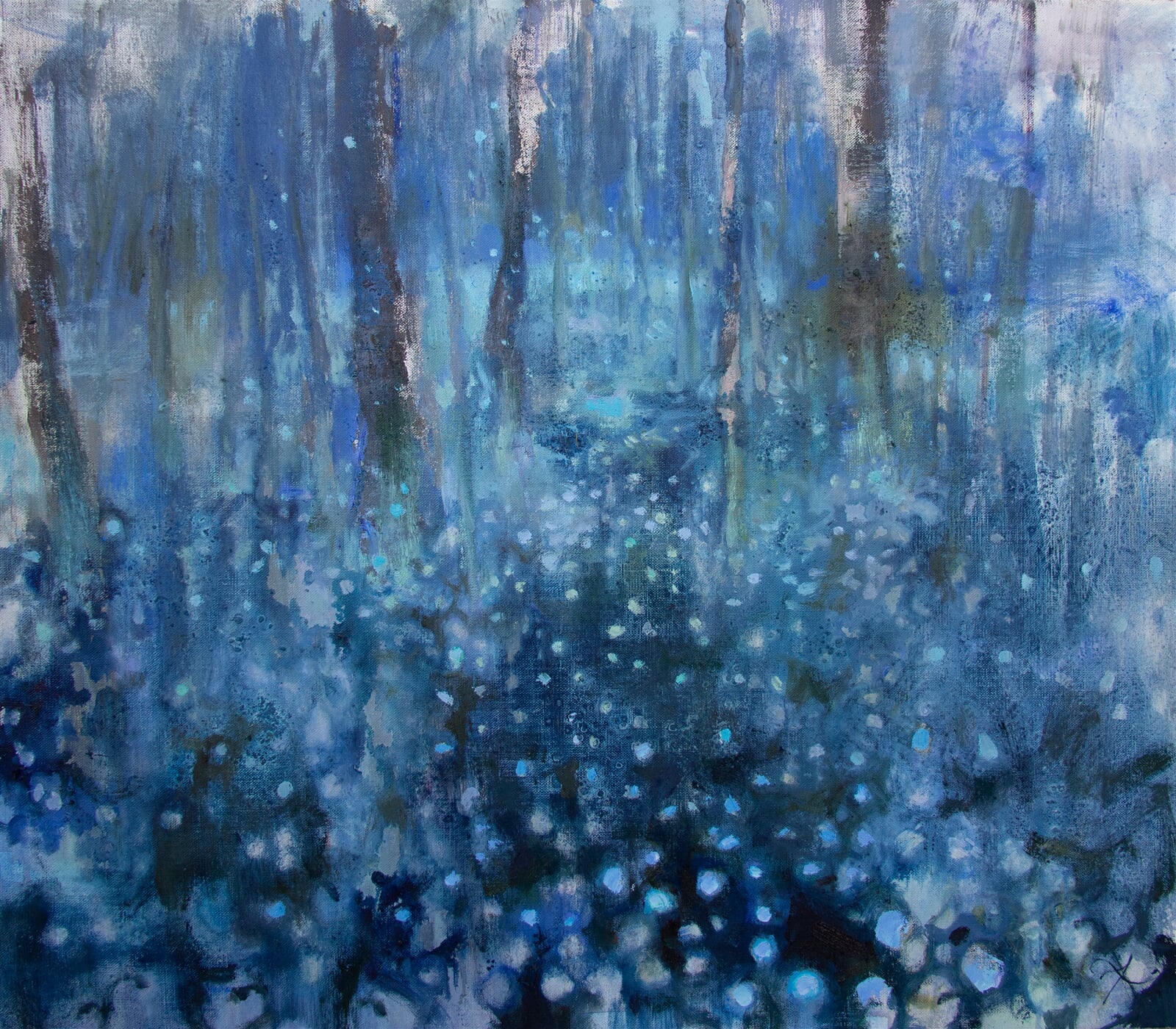 Adéla Topolová: Bludičky, 60 × 65 cm