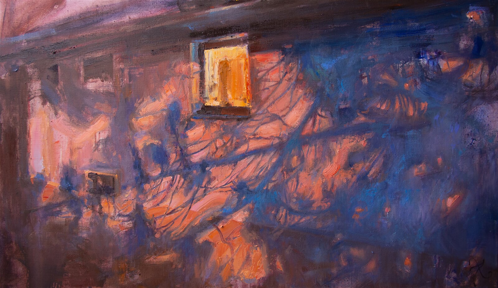 Adéla Topolová: Stínohra, 70 × 120 cm