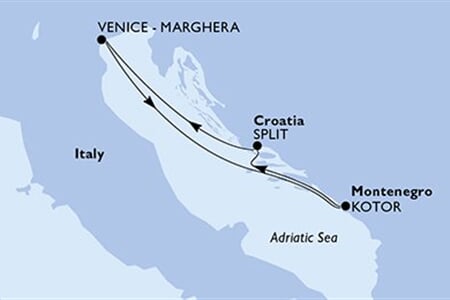 MSC Armonia - Itálie, Černá Hora, Chorvatsko (z Benátek)