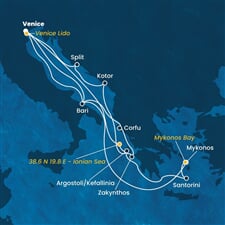 Costa Deliziosa - Itálie, Řecko, Černá Hora, Chorvatsko (z Benátek)