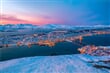 Město Tromso z vrchu Storsteinen