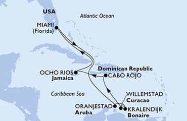 MSC Divina - USA, Aruba, Dominikán.rep., Jamajka (z Miami)