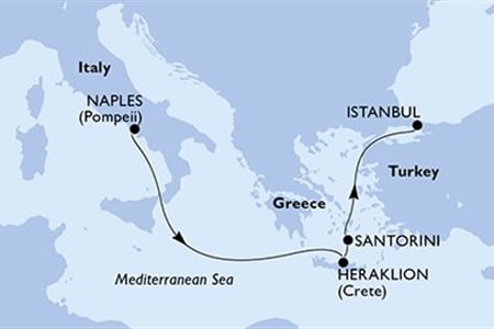 MSC Fantasia - Itálie, Řecko, Turecko (Neapol)