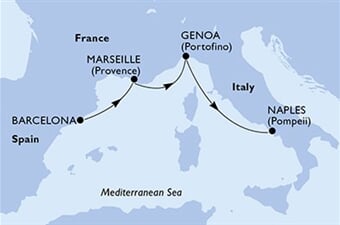 MSC Fantasia - Španělsko, Francie, Itálie (z Barcelony)