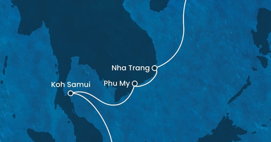 Trasa plavby CSE-HKG07A00