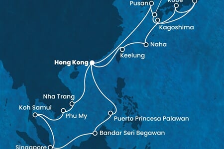 Costa Serena - Čína, Japonsko, Jižní Korea, Vietnam, Thajsko, ... (z Hongkongu)