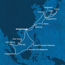 Costa Serena - Čína, Vietnam, Thajsko, Singapur, Brunej, ... (z Hongkongu)