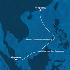 Costa Serena - Singapur, Brunej, Filipíny, Čína (ze Singapuru)