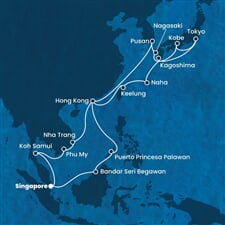 Costa Serena - Singapur, Brunej, Filipíny, Čína, Japonsko, ... (ze Singapuru)