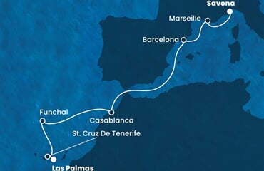 Costa Fortuna - Španělsko, Portugalsko, Maroko, Francie, Itálie (Gran Canaria)