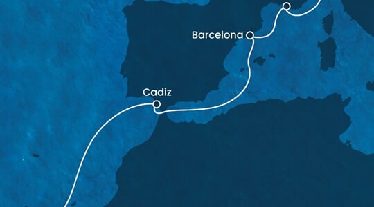 Costa Fortuna - Itálie, Francie, Španělsko (ze Savony)