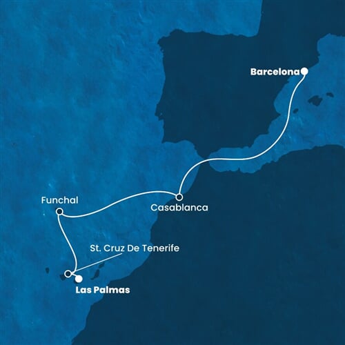 Trasa plavby CFO-LPA06A00