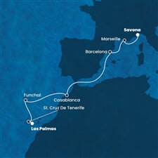 Costa Fortuna - Španělsko, Portugalsko, Maroko, Francie, Itálie (Gran Canaria)