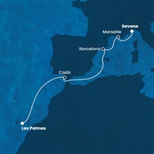 Costa Fortuna - Itálie, Francie, Španělsko (ze Savony)