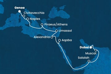 Costa Toscana - Arabské emiráty, Omán, Jordánsko, Egypt, Kypr, ... (z Dubaje)