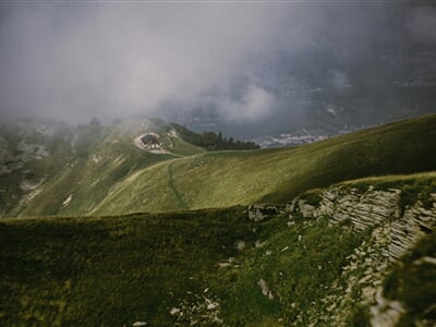 Bondone Mountain in the Italian Alps.