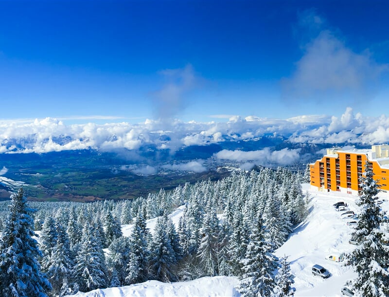 Chamrousse ski resort Francie