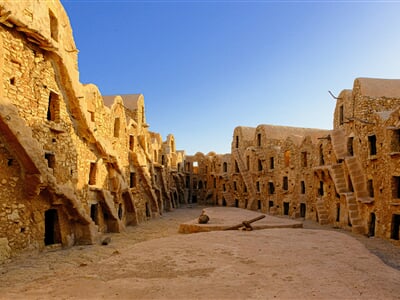 Bereber / Amazigh ruins used for storage in Tunisia