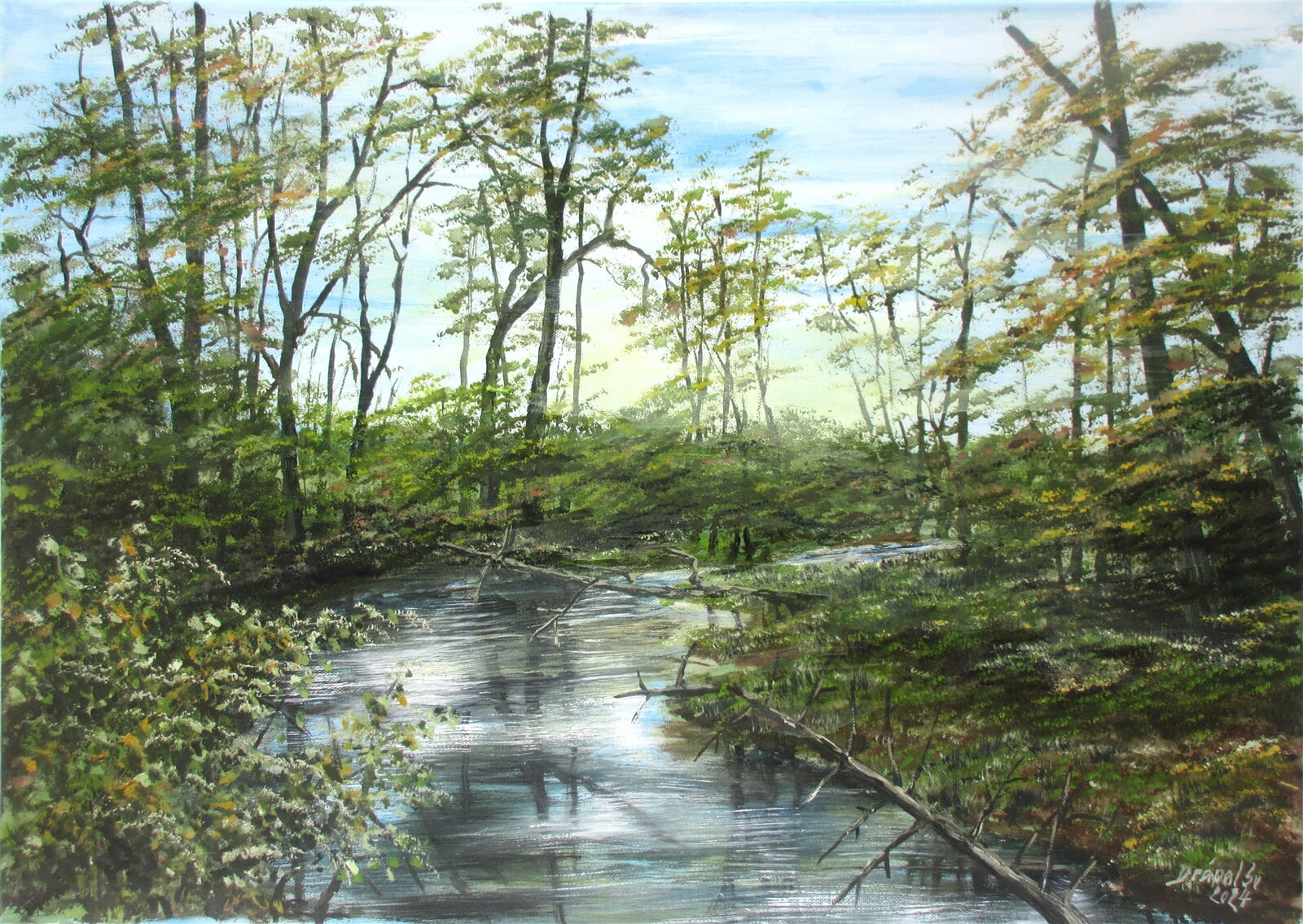 Svatopluk Drápal: Rokytná, 50 × 70 cm