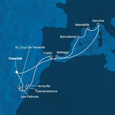 Costa Diadema - Portugalsko, Španělsko, Francie, Itálie (Funchal)
