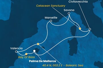 Costa Pacifica - Španělsko, Francie, Itálie (Palma de Mallorca)