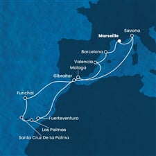 Costa Fortuna - Francie, Itálie, Španělsko, Portugalsko, Velká Británie (z Marseille)