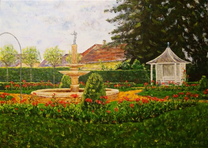 Růžová zahrada, vila Čerych, Česká Skalice