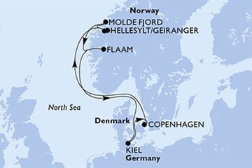 MSC Euribia - Německo, Dánsko, Norsko (z Kielu)