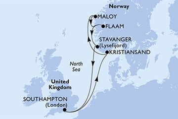 MSC Virtuosa - Velká Británie, Norsko (ze Southamptonu)