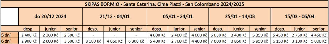 Skipas Bormio 24 25