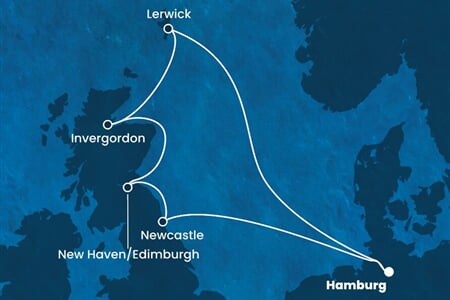 Costa Favolosa - Německo, Velká Británie (Hamburk)