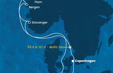 Costa Diadema - Dánsko, Norsko, Německo (z Kodaně)