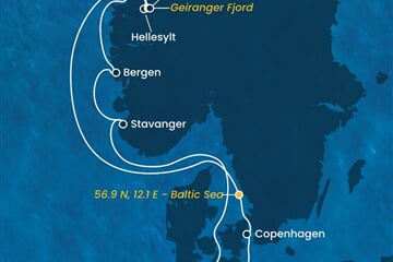 Costa Diadema - Německo, Dánsko, Norsko (z Kielu)