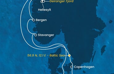 Costa Diadema - Německo, Dánsko, Norsko (z Kielu)