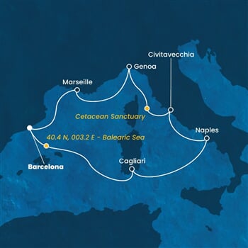 Trasa plavby CSM-BCN07A3P