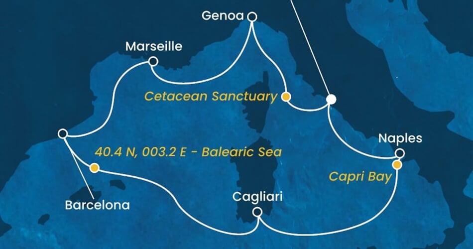 Trasa plavby CSM-CIV07A5E