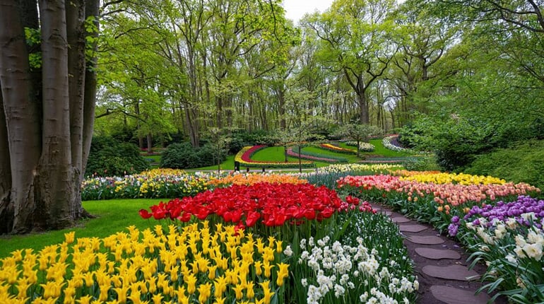 Foto - Velikonoční Amsterdam + KVĚTINOVÁ ZAHRADA KEUKENHOF + SLAVNÁ MUZEA (letecky z Pr