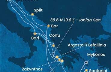 Costa Deliziosa - Itálie, Řecko, Černá Hora, Chorvatsko (z Benátek)