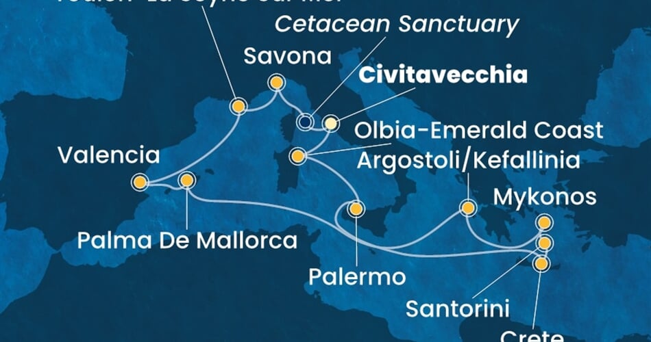 Trasa plavby CPA-CIV14A1Y