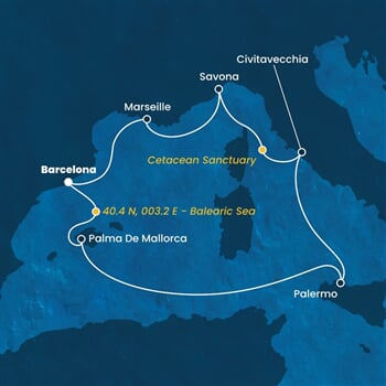 Trasa plavby CTO-BCN07A3Q