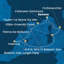 Costa Pacifica - Itálie, Francie, Španělsko (ze Savony)