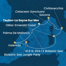 Costa Pacifica - Francie, Španělsko, Itálie (Toulon)