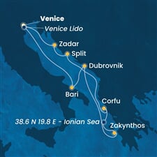 Costa Deliziosa - Itálie, Řecko, Chorvatsko (z Benátek)